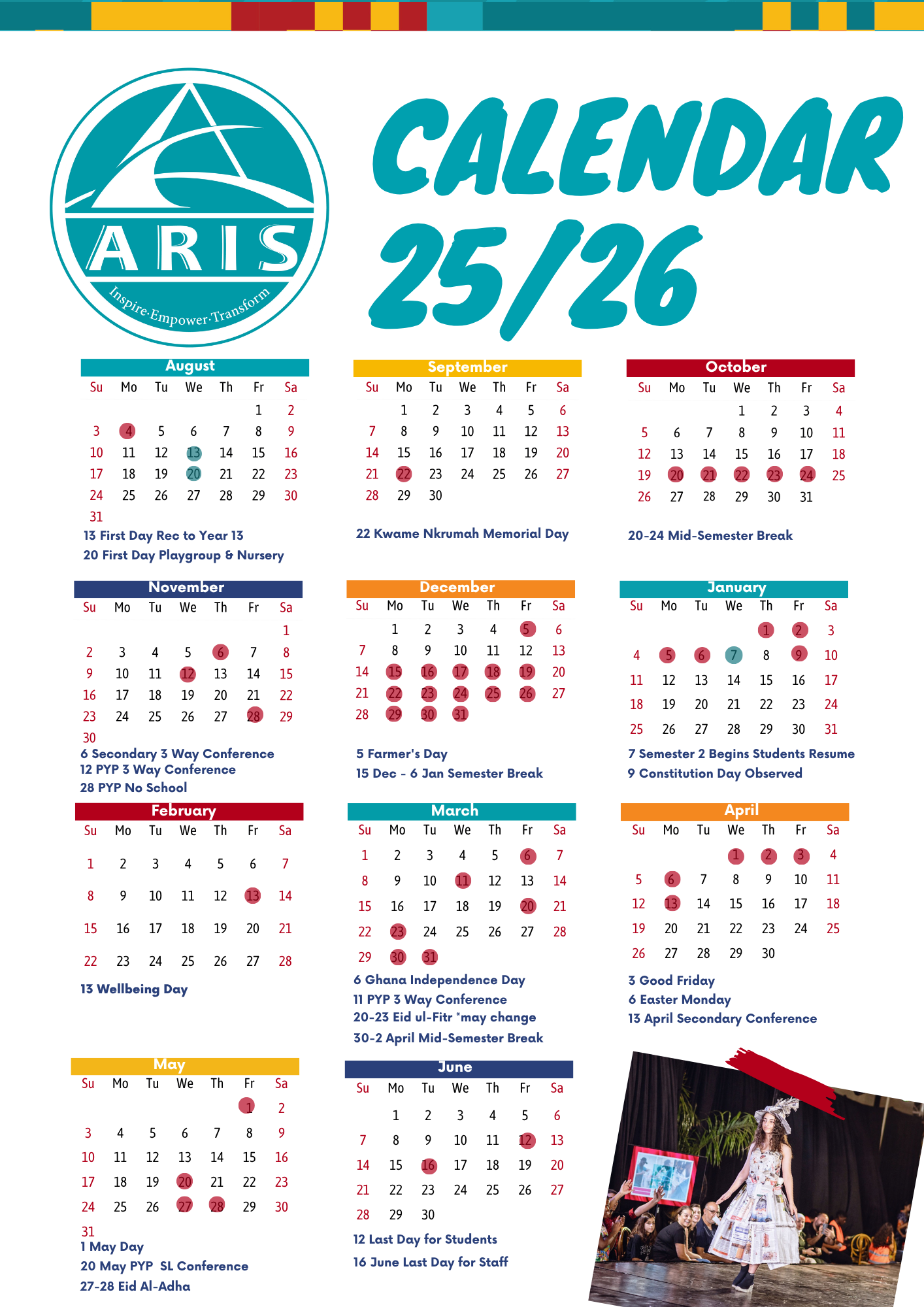 Academic Calendar